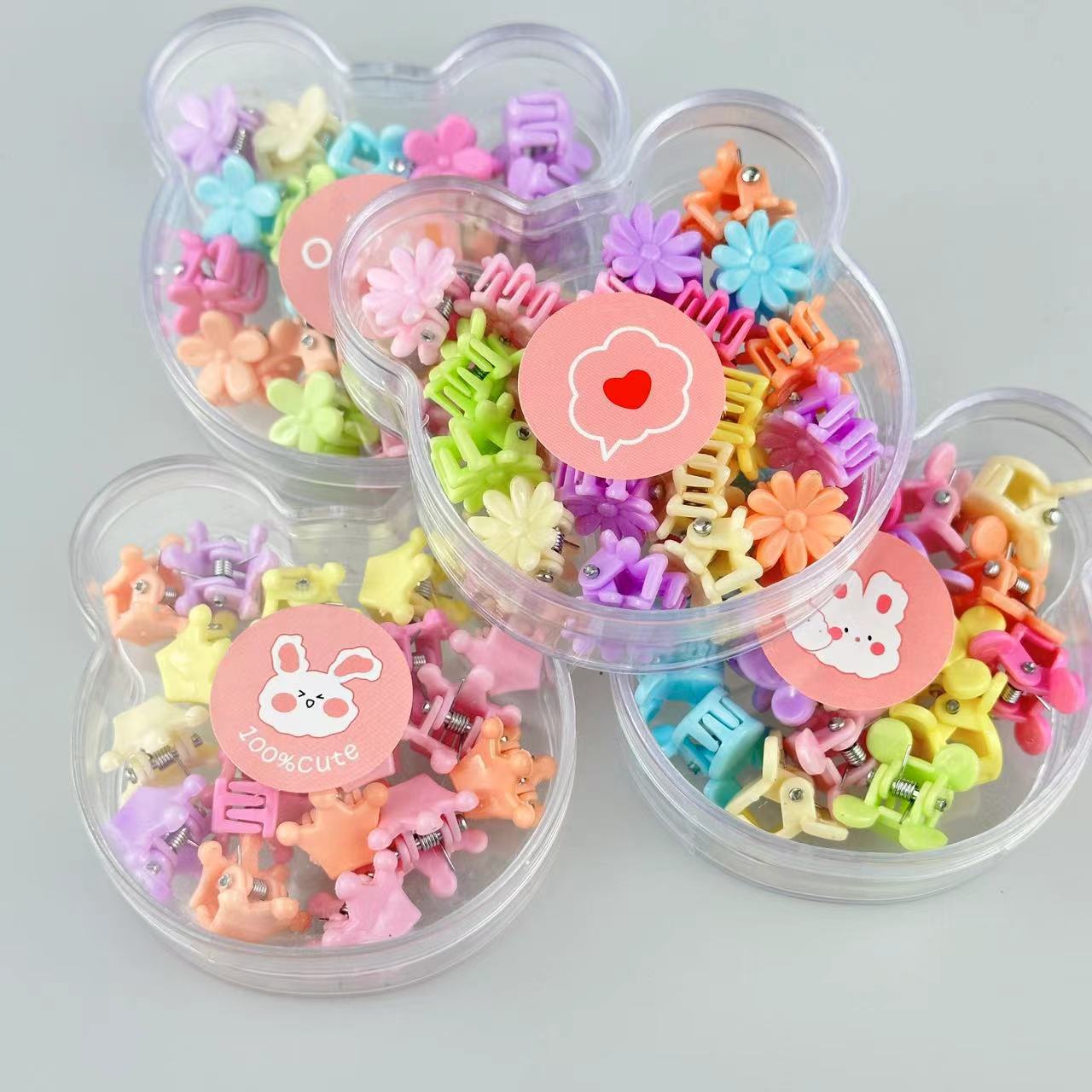 Caja de color caramelo para niños pequeños clip de agarre para bebés lindos clip de cabello princesa para niñas deben ser nuevos