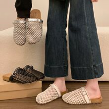 ��ͷ����Ь��ЬŮ�ļ��⴩�����¿���������ľ�οձ�֯����2026