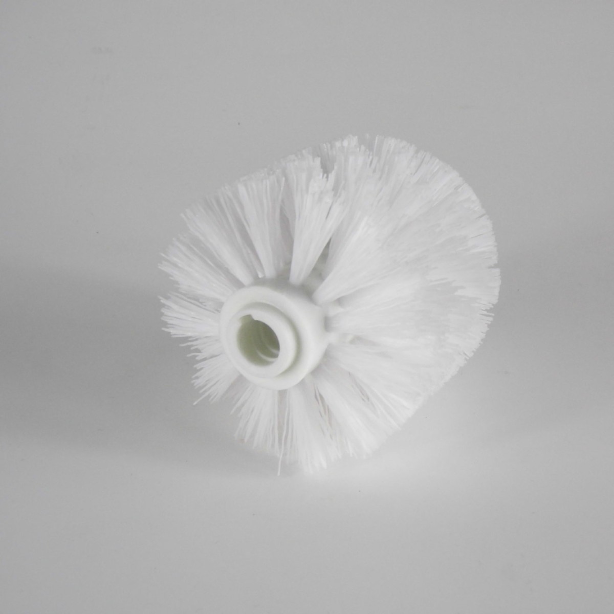 Cabeza redonda de plástico cepillo de baño de goma suave cepillo de reemplazo de limpieza bola cepillo de inodoro cabeza de cepillo blanco y negro cabeza de cepillo de inodoro accesorios de cepillo