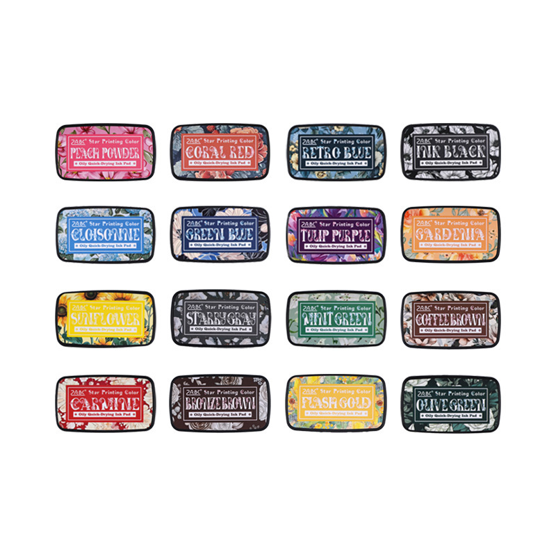 16 colores de impresión de estrellas de color óleo de impresión de barro de color retro transfronterizo gran impresión de barro de impresión de barro de impresión de mano especial de barro de impresión de barro de impresión monocromático