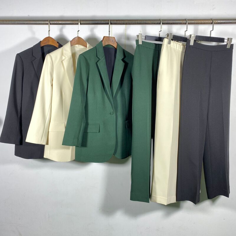 [Special Offer] Chunyuan Th Three-Color New Acetate Suit Ins Work Clothing Ol Professional Set One-Button Suit