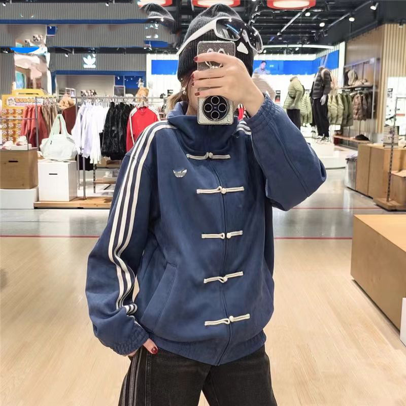 Clover New Chinese Style Tang Suit Jacket Spring and Autumn New Outdoor Fashionable Versatile Casual Stand Collar Windproof Jacket for Men and Women