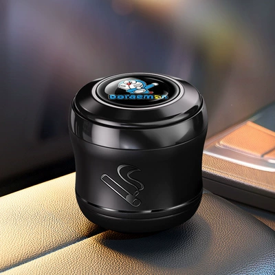 Car ashtray, Opening, Car Supplies with Lights - doraemon-short-version