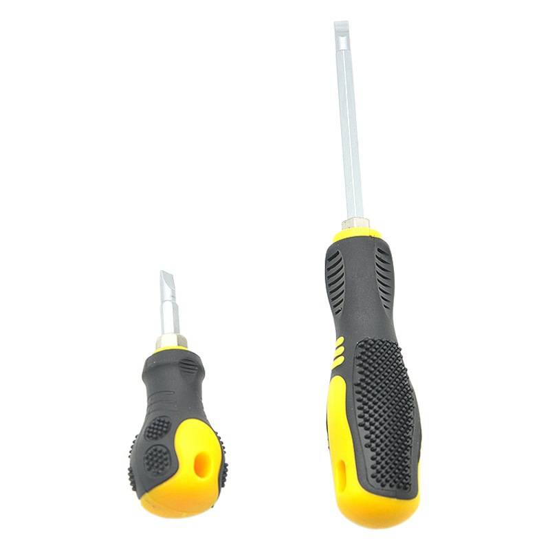 Destornillador genuino de doble propósito, mini destornillador de grado industrial de cabeza plana magnética fuerte, dos en uno, destornillador Phillips en forma de zanahoria.