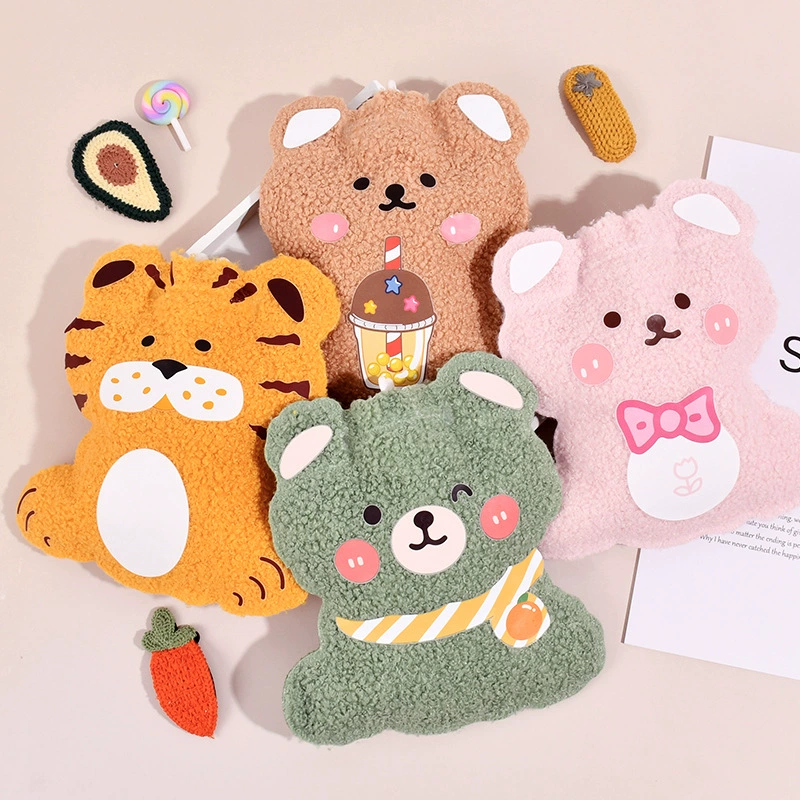 Мультяшный новый плюшевый мешок с горячей водой для впрыска воды мини-милые ручные согревают руки