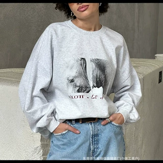 美式休闲洋气复古个性显瘦印花hiphop通勤舒适亲肤潮流保暖上衣女