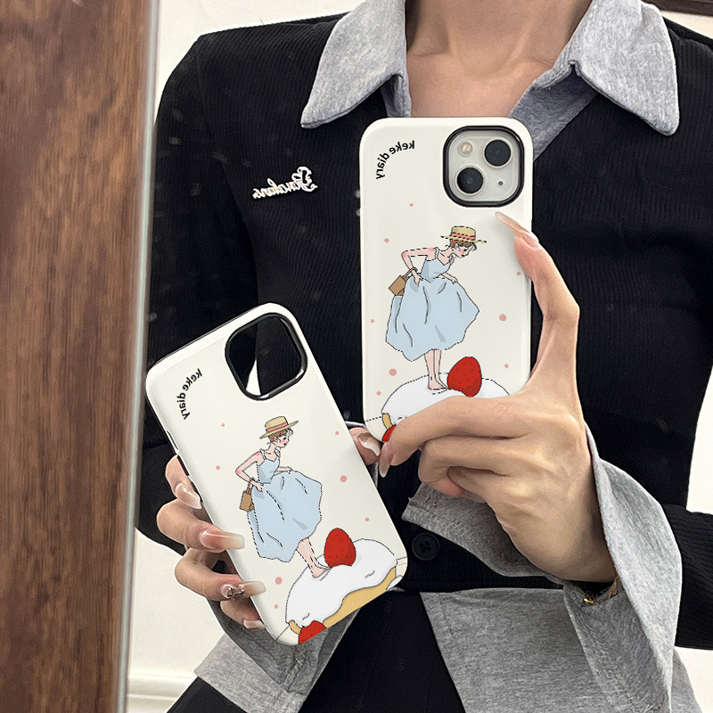 50g Weight iPhone Applicable Brands Phone Cases Classification Feilin Material Cartoon, Cake Pattern Cute, Modern Style Style Feilin Cartoon Cake Cute Modern Style Phone Cases Phone Accessories 无