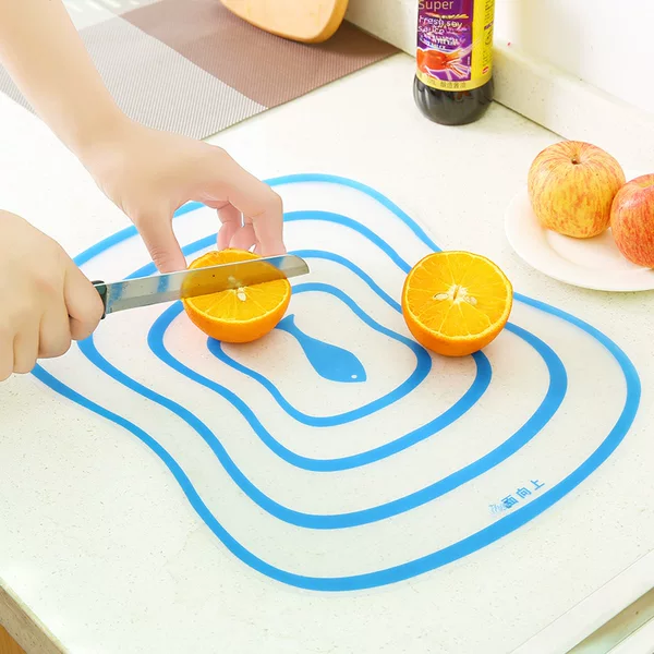 Frosted cutting board kitchen cutting board plastic fruit cutting board household non-slip thin transparent cutting board cutting board