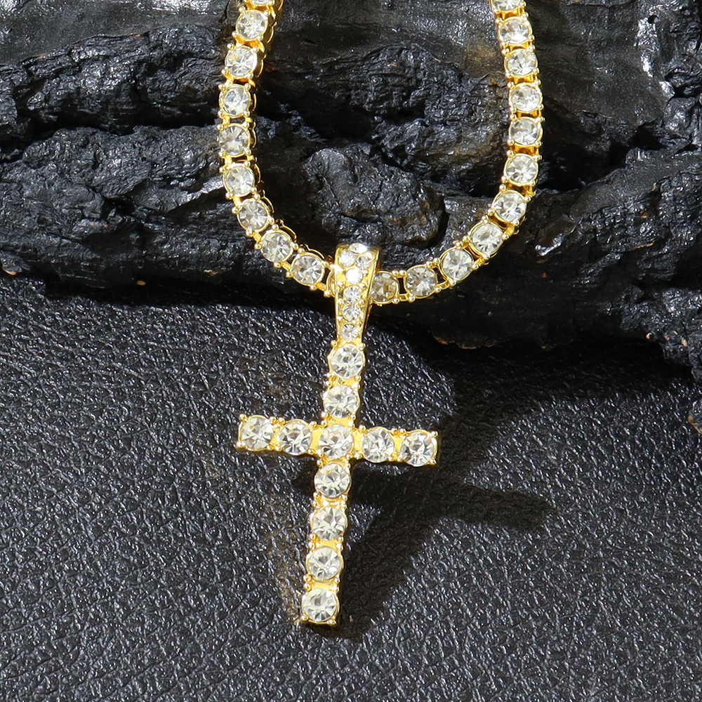 Diamond Cross Pendant Necklace