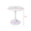 Tulip table living room dining table Nordic minimalist small round table roasted white leisure home coffee table negotiated table