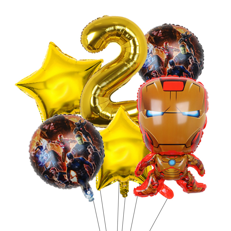 Cross-border Avengers Marvel héroe Spider-Man Hulk Capitán América redondo de aluminio de la película Globo Traje