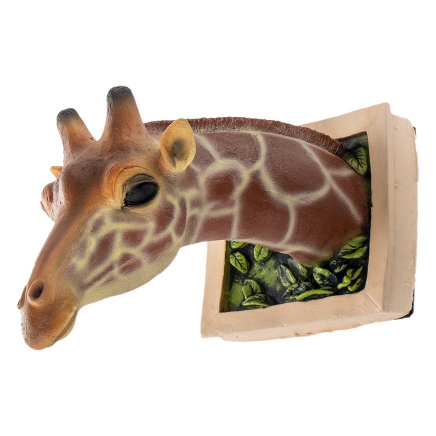 Estación independiente transfronteriza Venta caliente 3D foto marco jirafa creativo pared colgante simulación animal artesanía sala de estar Decoración