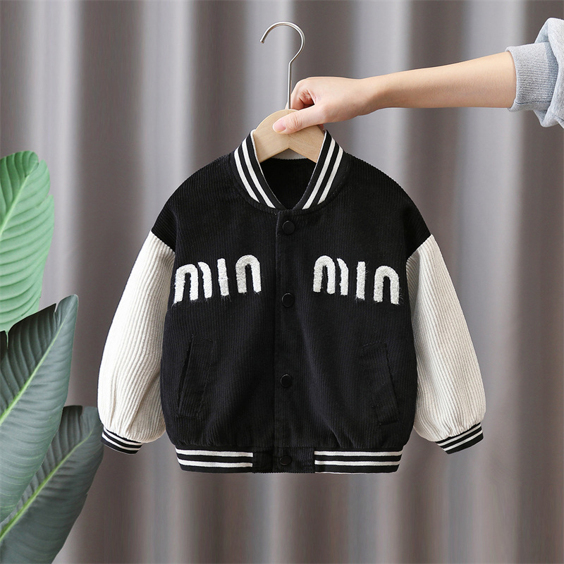 7819 chaquetas de primavera para niños 2025 nuevos hombres y bebés primavera guapos uniformes de béisbol de moda chaquetas de primavera para niños