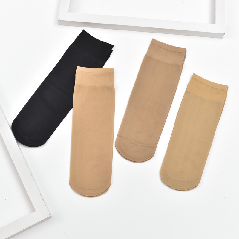 Factory wholesale spring and summer new men's and women's steel stockings lengthened thickened men's and women's stockings not easy to snagging