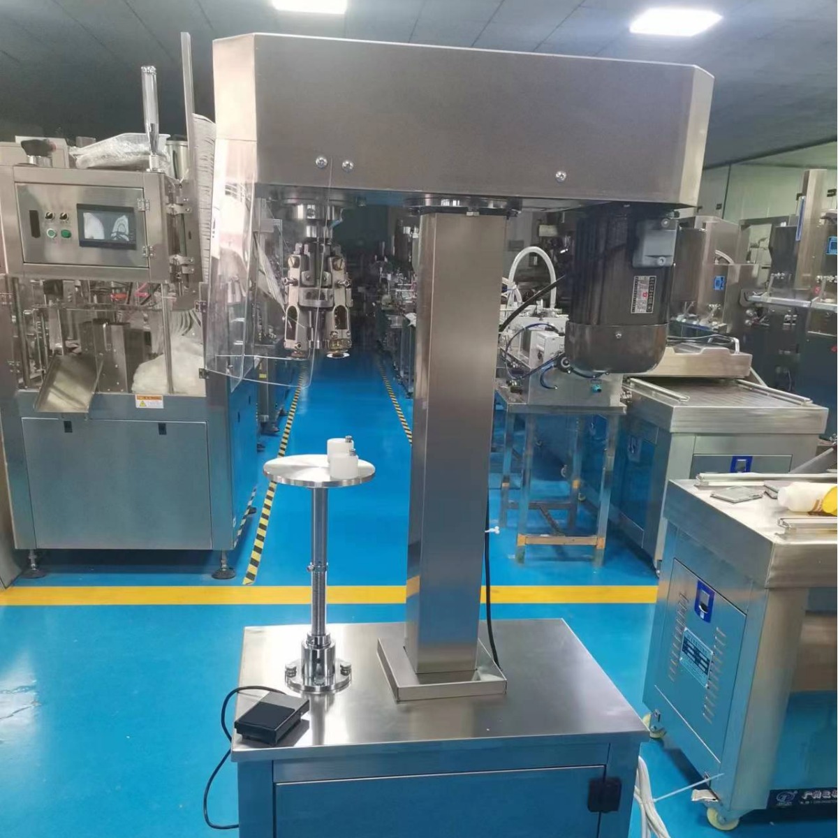 FG-3电动螺纹锁口机 半自动铝盖防盗扣锁盖机 酒瓶螺纹封口扎盖机