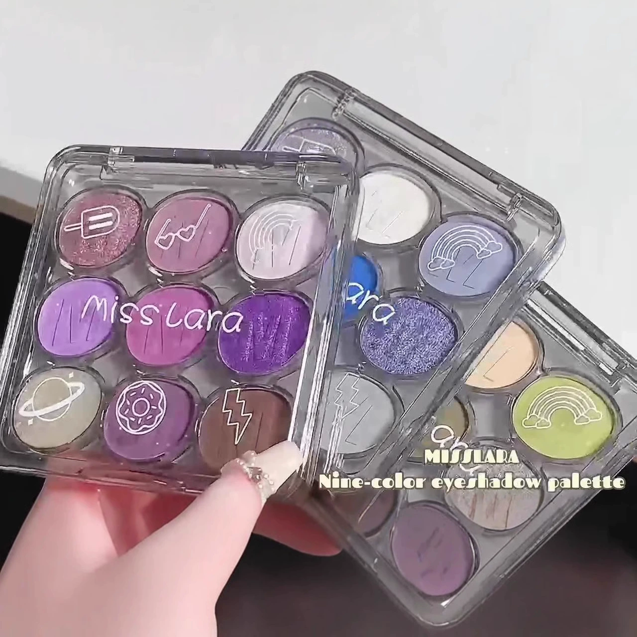 Палетка теней для глаз MISSLARA Nine-Color без мерцания и матовая, матовая и с жирной сценой мультфильма аниме