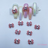White resin with bow, three dimensional nail decoration, new collection