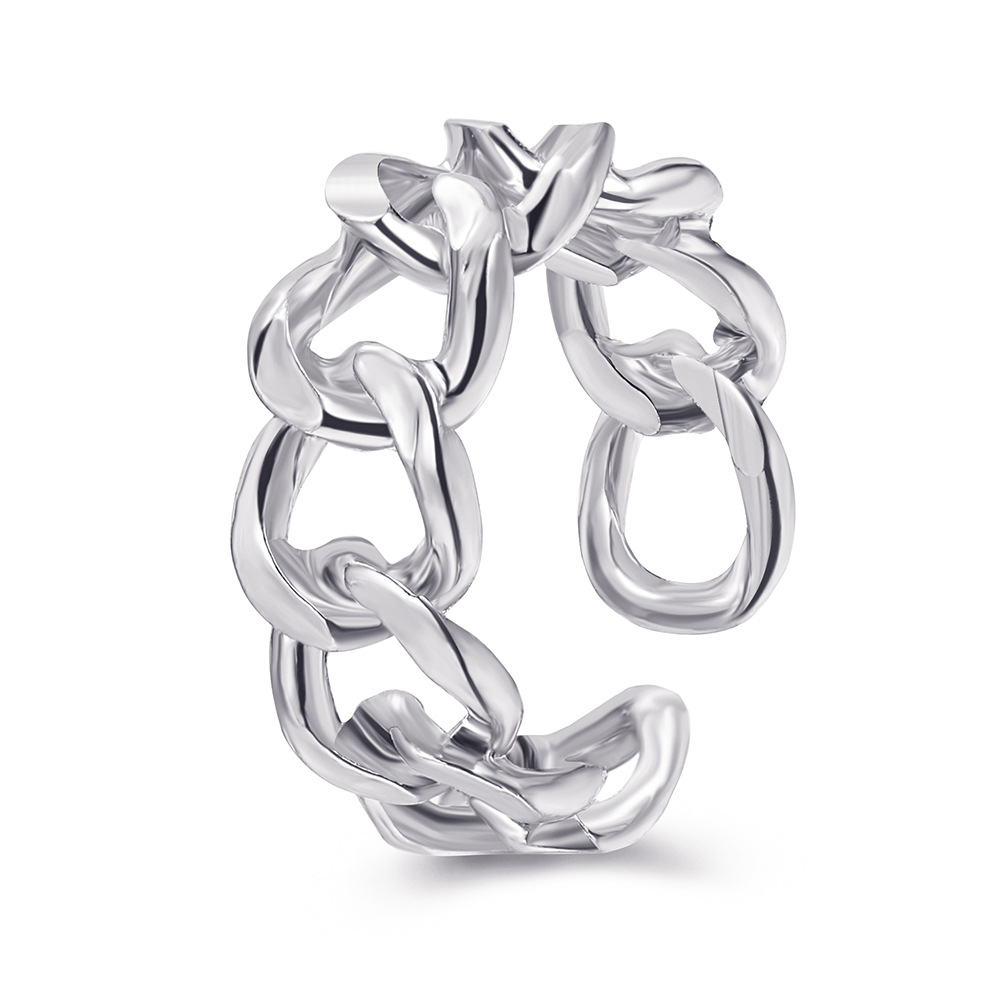 Hohlkette Offener Verstellbarer Ring Großhandel Schmuck Nihaojewelry display picture 3