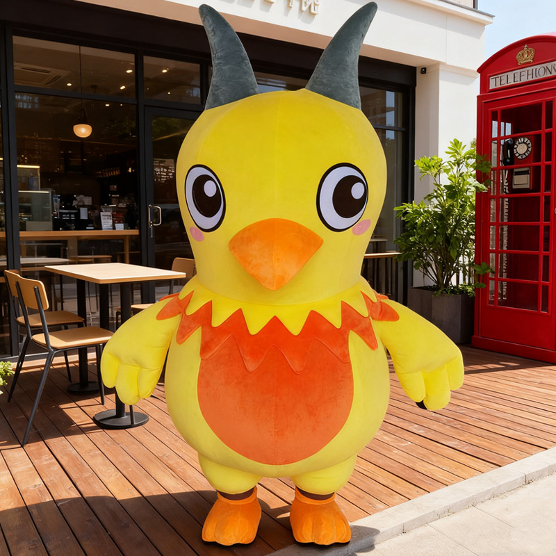 定做玩偶服充气吉祥物来图定制小鸡高端泡沫雕刻卡通人偶服装成人