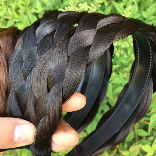 New product widened wig headband wig braid twist braid wig headdress wig cover white hair cover top hairpin