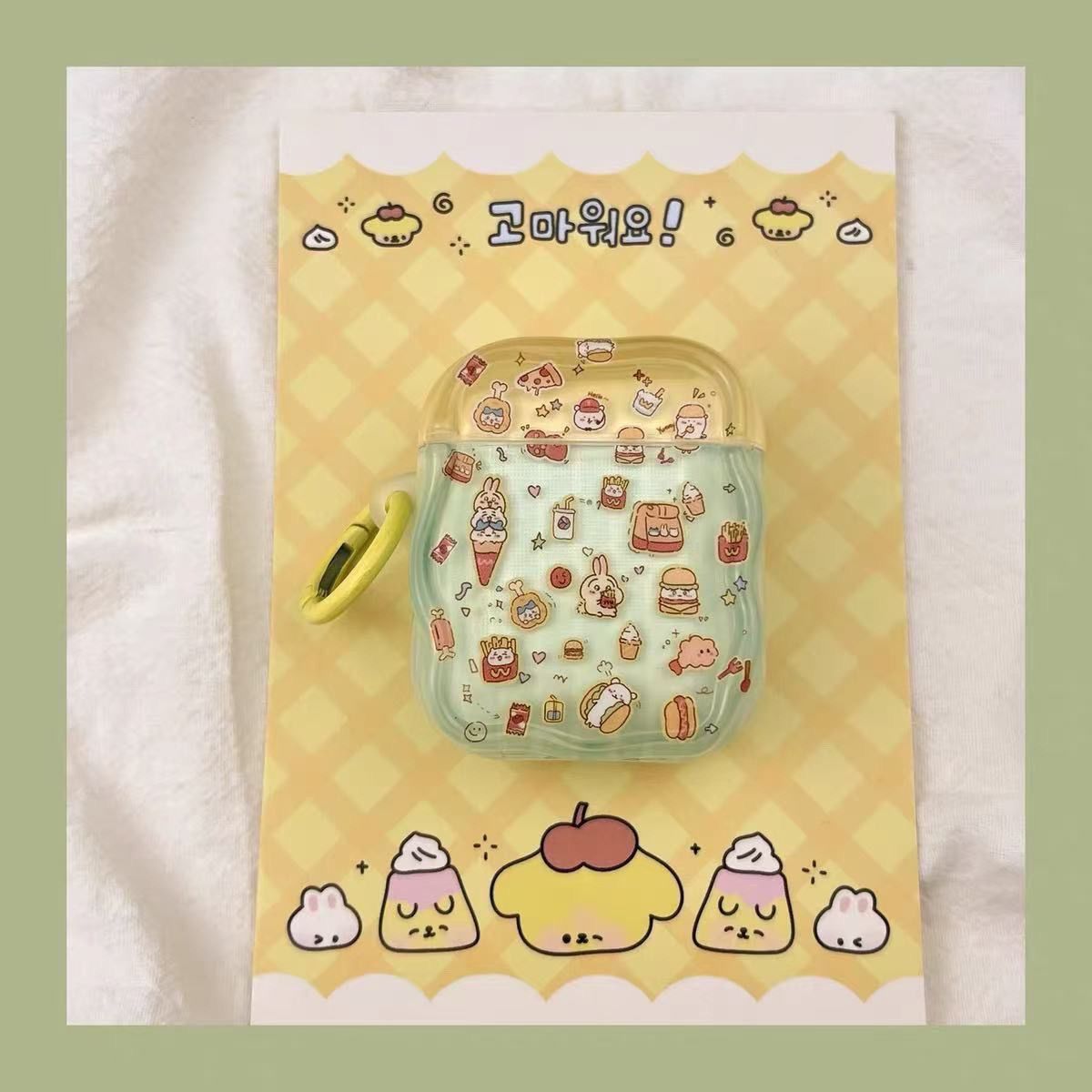Snack Usagi AirPods 4 generación cubierta de auriculares bluetooth huaqiang norte 5 generación airpodspro3 cubierta de protección