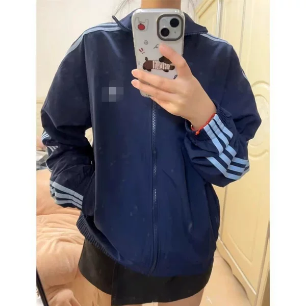 New Style Embroidered Firebird Three-Stripe Woven Windbreaker Jacket for Men and Women Kb2466