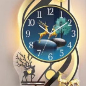 Reloj de arte, reloj, reloj de pared, sala de estar, hogar, moda, decoración de lujo ligero nórdico creativo, reloj simple, reloj de cuarzo en la pared