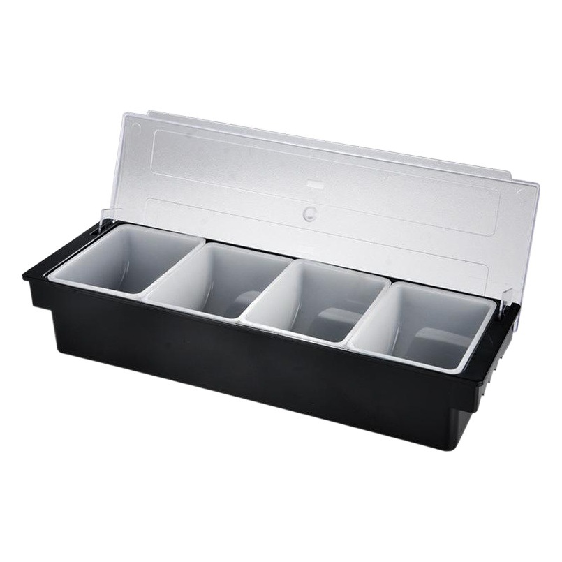 Caja de fruta de múltiples rejillas de plástico caja de condimento de mantenimiento fresco Bar compartimento especial caja de fruta