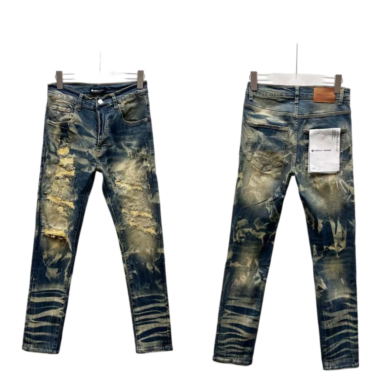 Purple Brand Jeans Distressed Blue