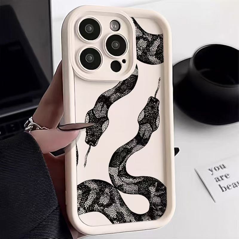 Funda para teléfono iphone16pro Apple 15/14 Diablo doble pitón 11 Europa y América 13promax nuevo 12