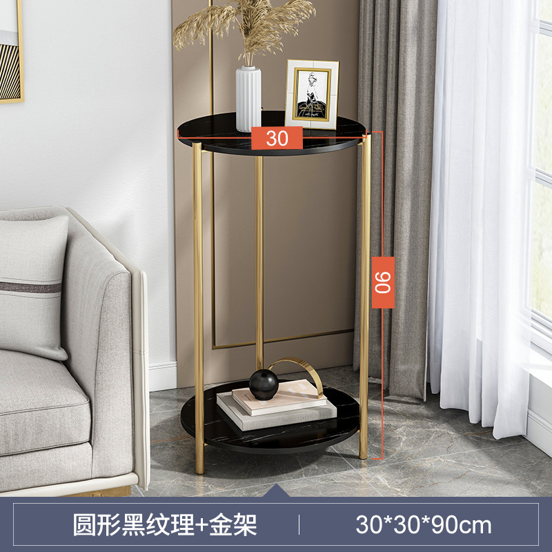 Mesa auxiliar simple moderna creativa pequeña mesa redonda mesa cuadrada mesa de té simple sala de estar dormitorio hogar nórdico sofá lado gabinete