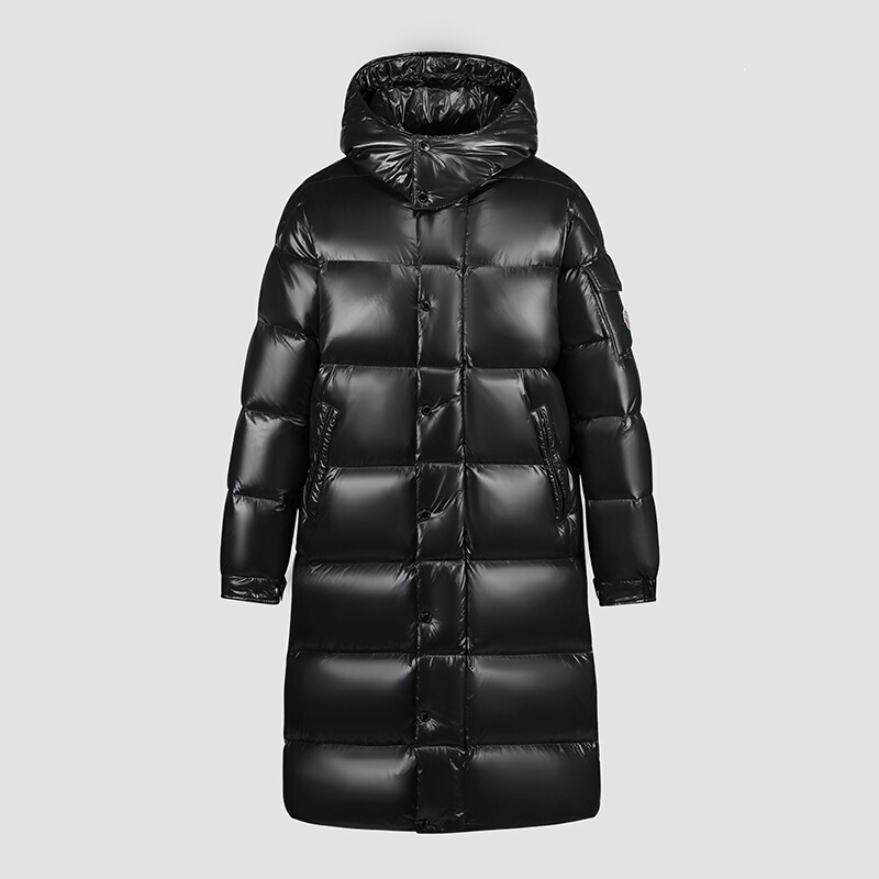 Men's Shiny down Jacket, Long Style, New Winter Model, Thickened, Cold-Resistant, Warm, Hooded Outerwear Men's Shiny down Jacket, Long Style, New Winter Model, Thickened, Cold-Resistant, Warm, Hooded Outerwear