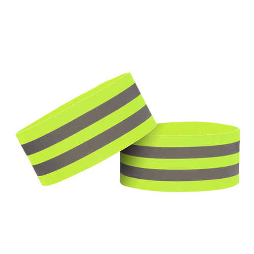Manufacturer Direct Sales Sports Reflective Wrist Strap Arm Strap Safety Reflective Bracelet Night Running Cycling Elastic Wrist Strap
