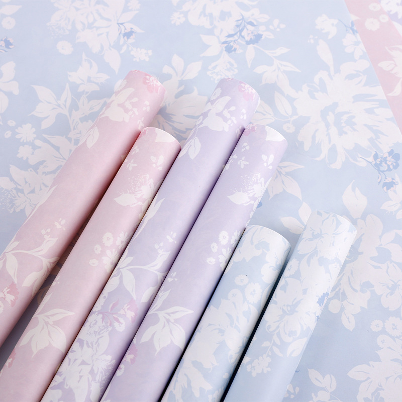 Xiyou romántico clove serie de papel de embalaje espeso kraft ramo de flores de papel de flor florista embalaje de vacaciones