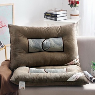 Autumn and Winter Soft Velvet Material Cassia Seed Double Ring Pillow Health Care Pillow Shaped Cervical Spine Adult Pillow Core Factory Wholesale