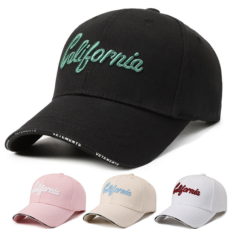 Mode och mångsidig basebollkeps Brev broderad anka tunghatt Koreansk version ins Baseballkeps Sommar utomhus_voghion.com