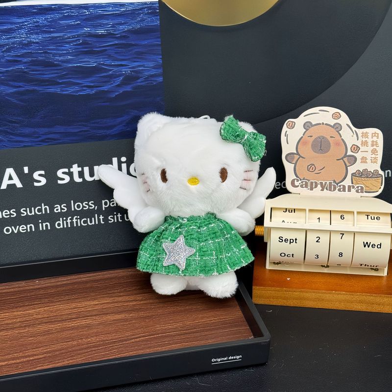漫画水泳リングキティペンダントぬいぐるみかわいい新しいハローキティスクールバッグペンダントキーホルダー人形|undefined