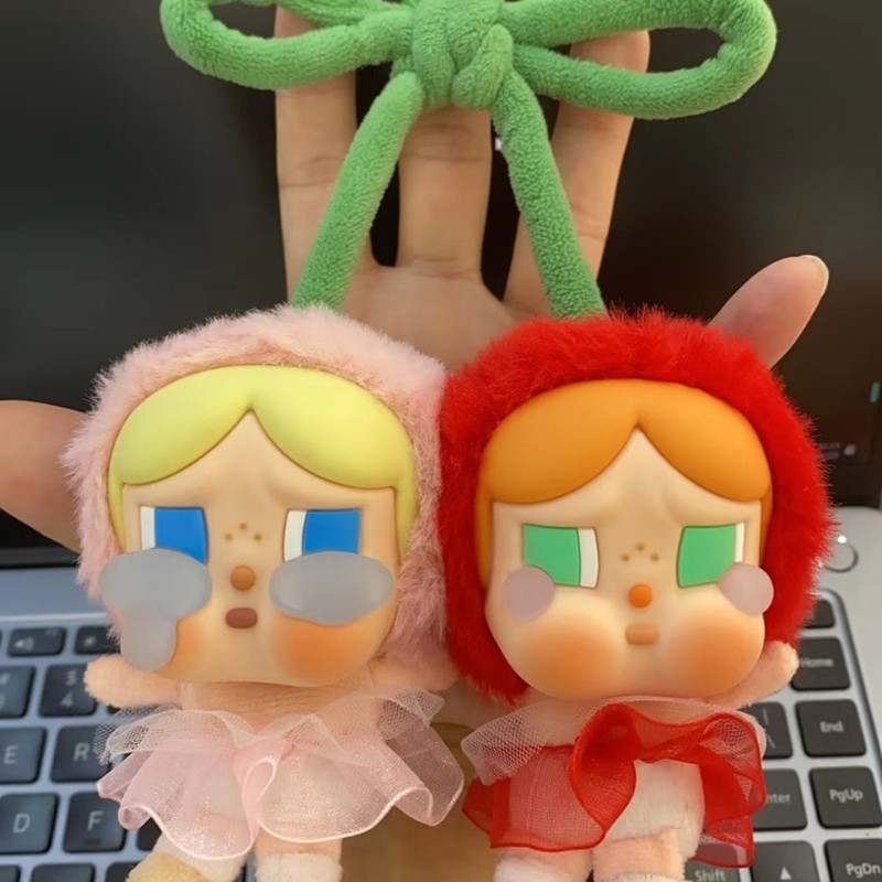 新爆款Crybaby樱桃哭娃双胞胎搪胶毛绒款爱神的眼泪系列|undefined