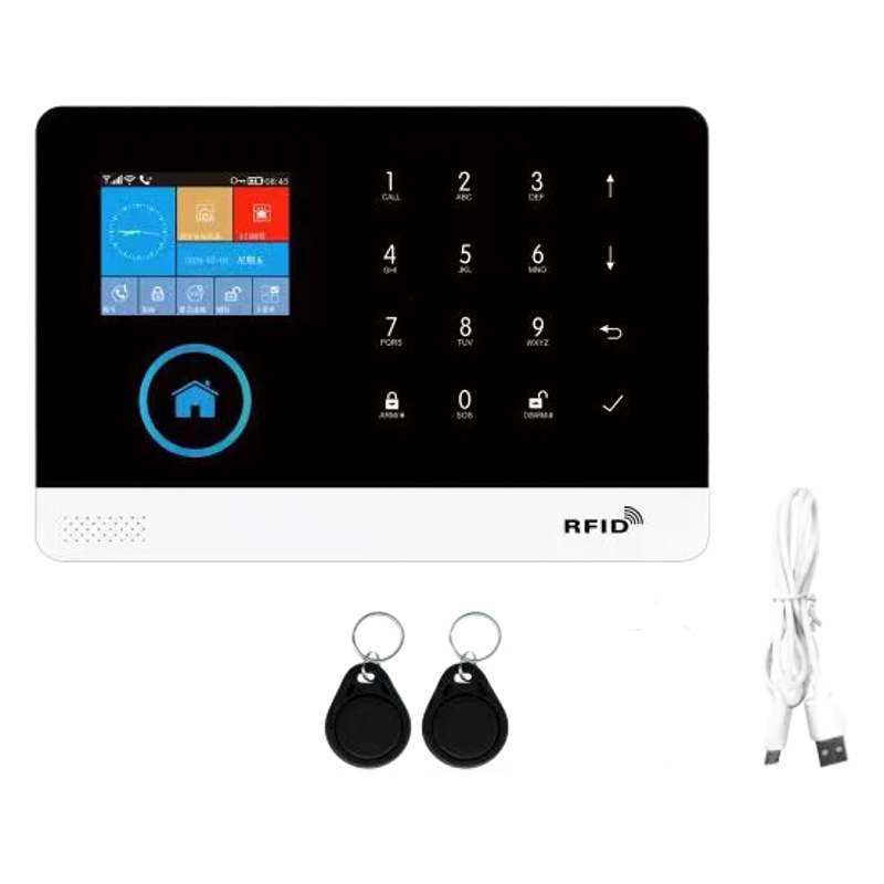 Graffiti WIFI + GSM alarma antirrobo traje infrarrojo puerta y ventana alarma de inducción de alarma de doble red de alarma antirrobo