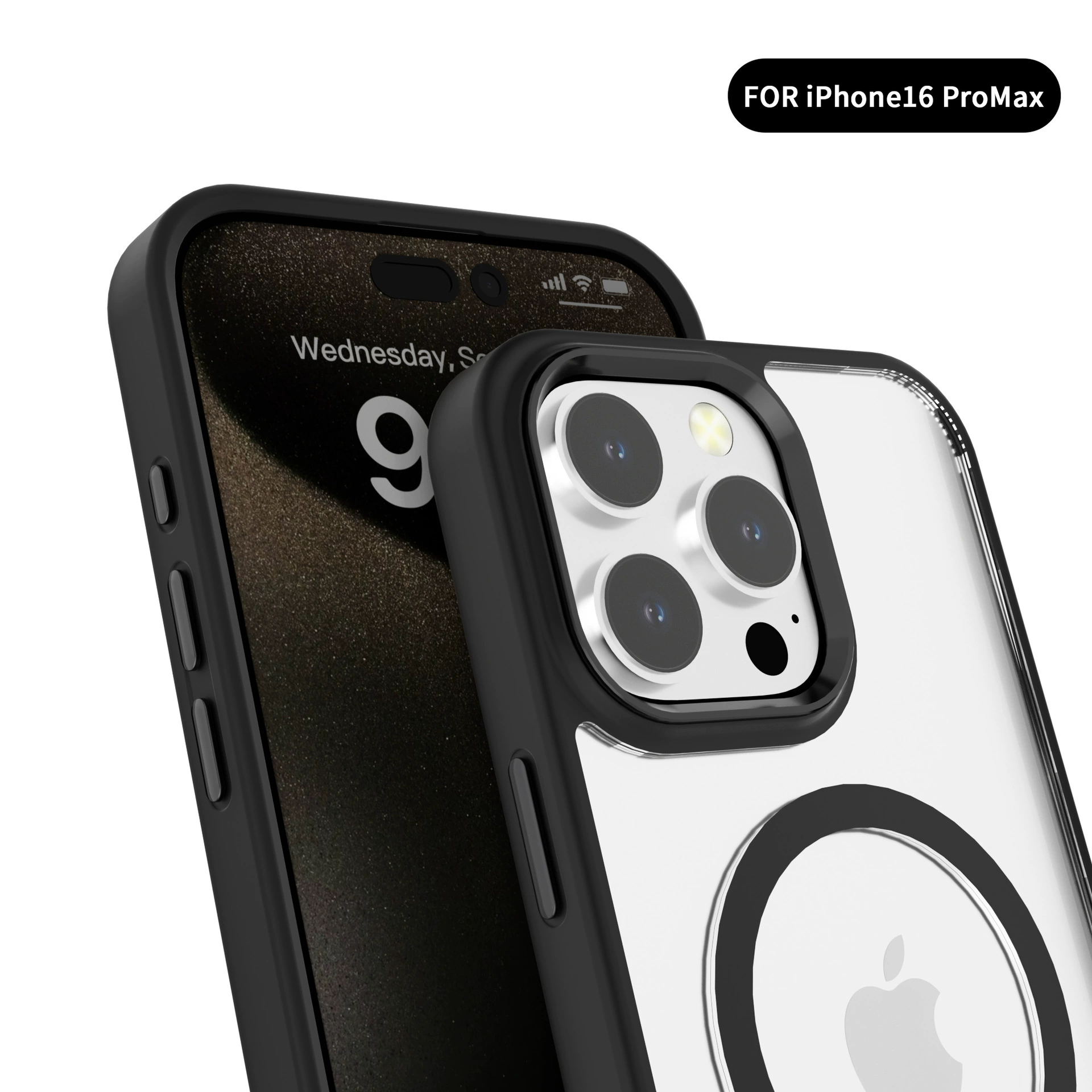 Apple, металлокристаллический прозрачный iPhone 16, чехол для телефона, защитный чехол, оптовая продажа, защита от падения