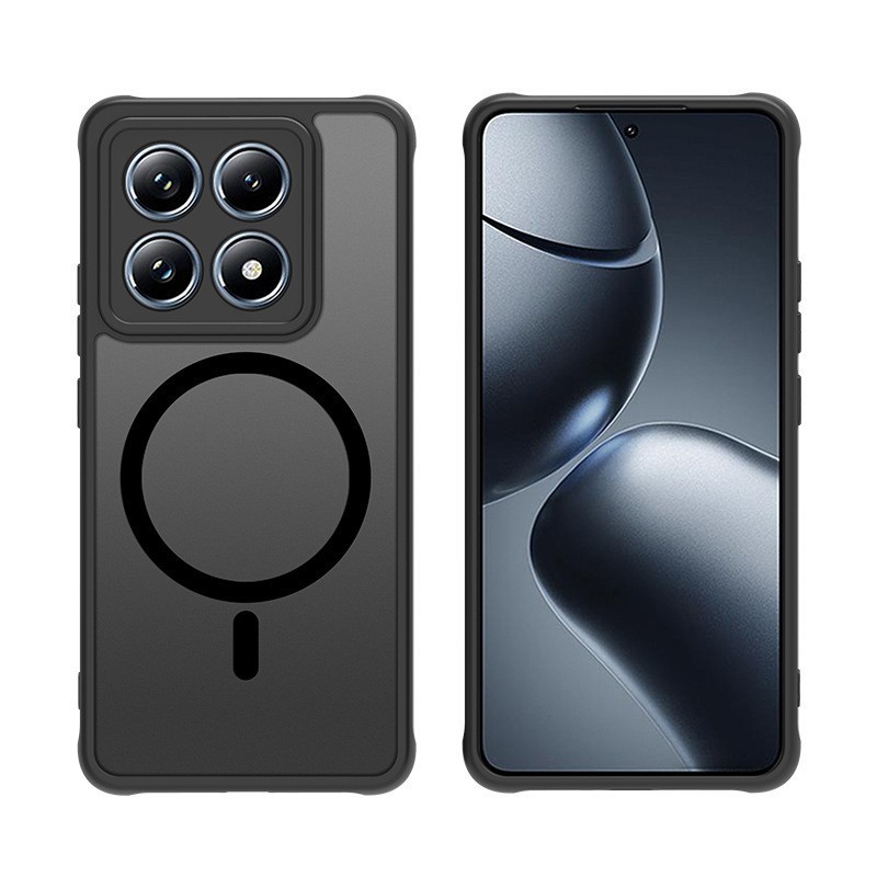 适用小米15磁吸手机壳14T13tpu+pc二合一磨砂亲肤感壳MagSafe强磁|undefined