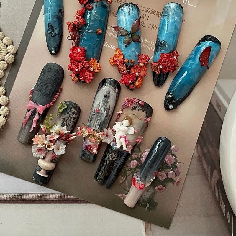 蝴蝶爆款新款硅胶模具diy美甲装饰立体手工雕花饰品|undefined