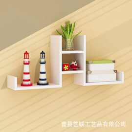 木质墙壁置物架实木厨房调料品摆放架客厅背景墙壁挂式实木装饰架