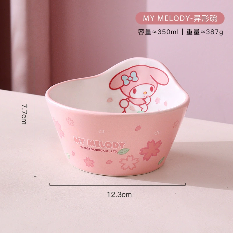 Sanrio, hello kitty, ceramic tableware, set