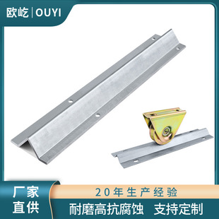 Steel Sliding Door Slide Rail Heavy-Duty Silent Track Courtyard Door Pulley Hanging Wheel A3 Steel Hardware Accessories