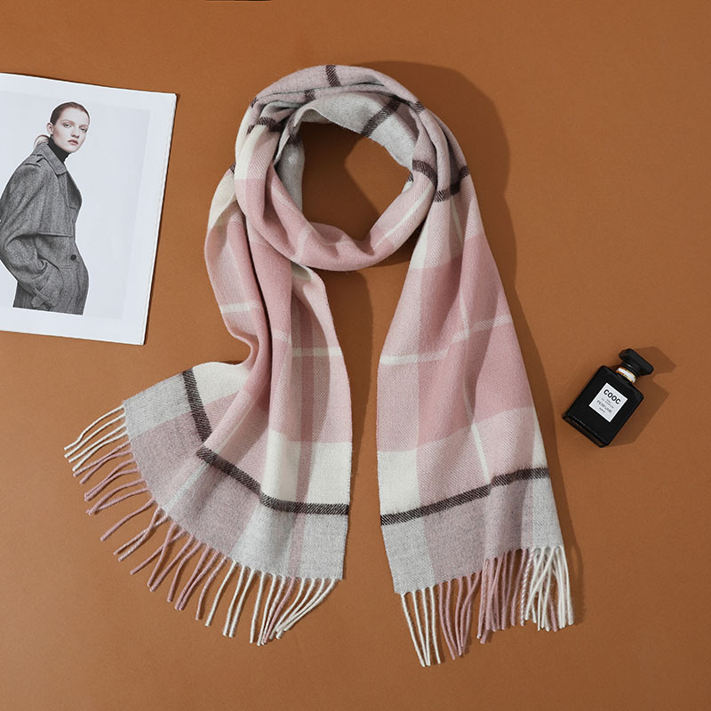 Demi-season keep warm scarf for men and women with tassels