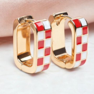 Amazon's Best-selling Fashionable Versatile Open Earrings, Hypoallergenic, Light Luxury, High-end Feel, Black And White_voghion.com