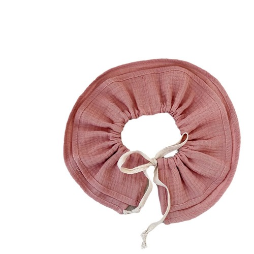 Ins baby spring and autumn cotton gauze spit cloth newborn bib 360 degree anti spit-up tie-on baby bib