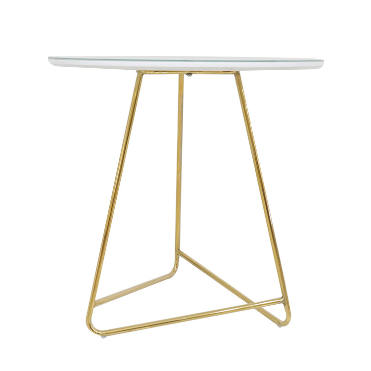 mesa lateral mesa de té lujosa ligera sala de estar de alto nivel sensación de placa de roca pegatinas simple mesa de café mesa de té de vidrio doméstica