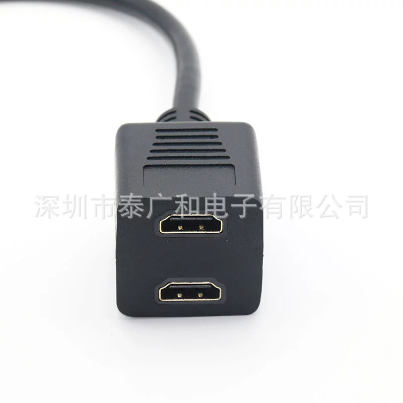 HDMI одноточечный двуточечная проводка HD соединение HDMI конвертация линии пучок 0.3м HDMI HD линия